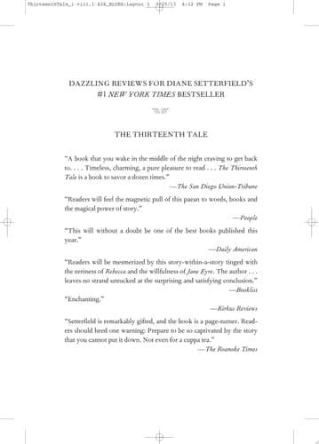 The Thirteenth Tale: A Novel