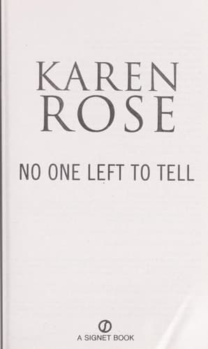 No One Left to Tell (The Baltimore Series)