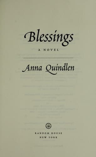 Blessings A Novel