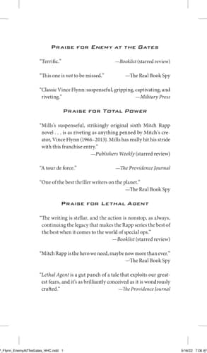 Enemy at the Gates (20) (A Mitch Rapp Novel)