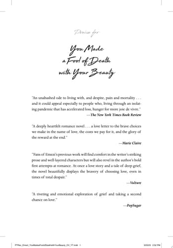 You Made a Fool of Death with Your Beauty A Novel