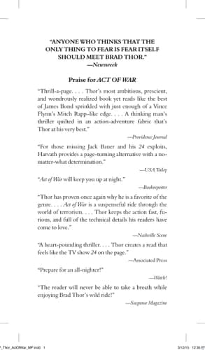 Act of War: A Thriller (13) (The Scot Harvath Series)