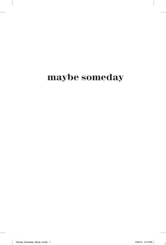 Maybe Someday (1)