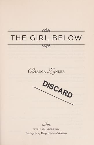 The Girl Below: A Novel