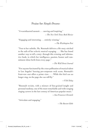 Simple Dreams A Musical Memoir