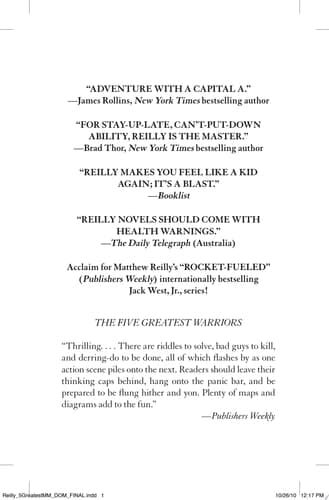 The Five Greatest Warriors A Novel