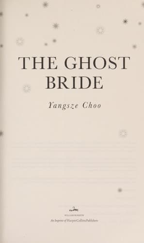 The Ghost Bride A Novel